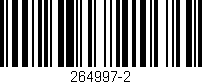 Código de barras (EAN, GTIN, SKU, ISBN): '264997-2'