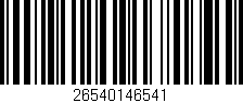 Código de barras (EAN, GTIN, SKU, ISBN): '26540146541'