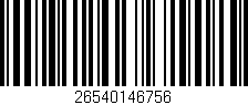 Código de barras (EAN, GTIN, SKU, ISBN): '26540146756'