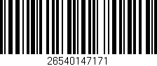 Código de barras (EAN, GTIN, SKU, ISBN): '26540147171'