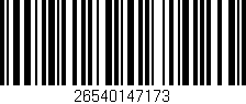 Código de barras (EAN, GTIN, SKU, ISBN): '26540147173'
