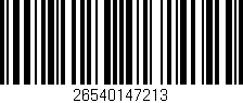 Código de barras (EAN, GTIN, SKU, ISBN): '26540147213'
