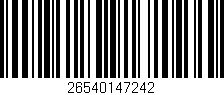 Código de barras (EAN, GTIN, SKU, ISBN): '26540147242'