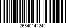 Código de barras (EAN, GTIN, SKU, ISBN): '26540147248'
