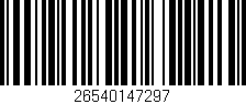 Código de barras (EAN, GTIN, SKU, ISBN): '26540147297'