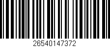Código de barras (EAN, GTIN, SKU, ISBN): '26540147372'