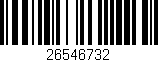 Código de barras (EAN, GTIN, SKU, ISBN): '26546732'