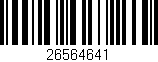 Código de barras (EAN, GTIN, SKU, ISBN): '26564641'