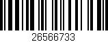 Código de barras (EAN, GTIN, SKU, ISBN): '26566733'
