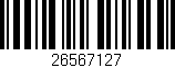Código de barras (EAN, GTIN, SKU, ISBN): '26567127'
