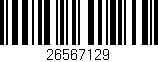Código de barras (EAN, GTIN, SKU, ISBN): '26567129'