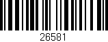 Código de barras (EAN, GTIN, SKU, ISBN): '26581'