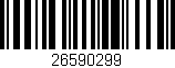 Código de barras (EAN, GTIN, SKU, ISBN): '26590299'