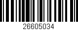 Código de barras (EAN, GTIN, SKU, ISBN): '26605034'