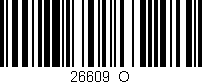 Código de barras (EAN, GTIN, SKU, ISBN): '26609_O'
