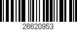 Código de barras (EAN, GTIN, SKU, ISBN): '26620953'
