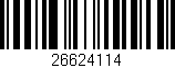 Código de barras (EAN, GTIN, SKU, ISBN): '26624114'