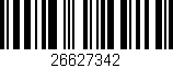 Código de barras (EAN, GTIN, SKU, ISBN): '26627342'