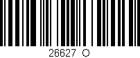 Código de barras (EAN, GTIN, SKU, ISBN): '26627_O'