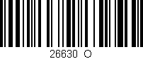 Código de barras (EAN, GTIN, SKU, ISBN): '26630_O'