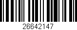 Código de barras (EAN, GTIN, SKU, ISBN): '26642147'