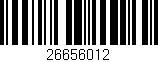 Código de barras (EAN, GTIN, SKU, ISBN): '26656012'