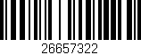 Código de barras (EAN, GTIN, SKU, ISBN): '26657322'