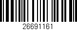 Código de barras (EAN, GTIN, SKU, ISBN): '26691161'
