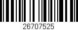 Código de barras (EAN, GTIN, SKU, ISBN): '26707525'
