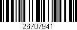 Código de barras (EAN, GTIN, SKU, ISBN): '26707941'