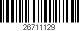 Código de barras (EAN, GTIN, SKU, ISBN): '26711129'