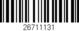 Código de barras (EAN, GTIN, SKU, ISBN): '26711131'