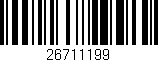 Código de barras (EAN, GTIN, SKU, ISBN): '26711199'