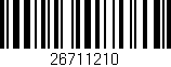 Código de barras (EAN, GTIN, SKU, ISBN): '26711210'