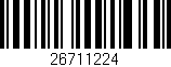 Código de barras (EAN, GTIN, SKU, ISBN): '26711224'