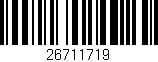 Código de barras (EAN, GTIN, SKU, ISBN): '26711719'