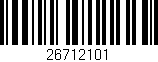 Código de barras (EAN, GTIN, SKU, ISBN): '26712101'