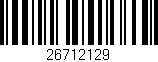 Código de barras (EAN, GTIN, SKU, ISBN): '26712129'
