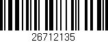 Código de barras (EAN, GTIN, SKU, ISBN): '26712135'