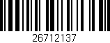 Código de barras (EAN, GTIN, SKU, ISBN): '26712137'