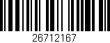 Código de barras (EAN, GTIN, SKU, ISBN): '26712167'