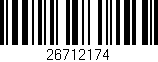 Código de barras (EAN, GTIN, SKU, ISBN): '26712174'
