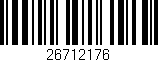 Código de barras (EAN, GTIN, SKU, ISBN): '26712176'