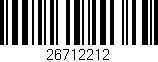 Código de barras (EAN, GTIN, SKU, ISBN): '26712212'