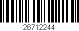 Código de barras (EAN, GTIN, SKU, ISBN): '26712244'