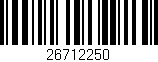Código de barras (EAN, GTIN, SKU, ISBN): '26712250'