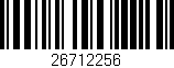Código de barras (EAN, GTIN, SKU, ISBN): '26712256'