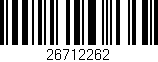 Código de barras (EAN, GTIN, SKU, ISBN): '26712262'