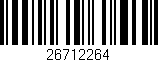 Código de barras (EAN, GTIN, SKU, ISBN): '26712264'