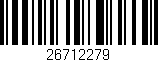 Código de barras (EAN, GTIN, SKU, ISBN): '26712279'